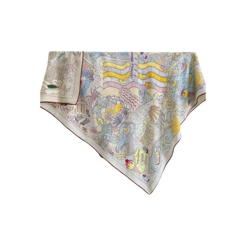 MITHAOL KUSC Silk Scarves Women's-11