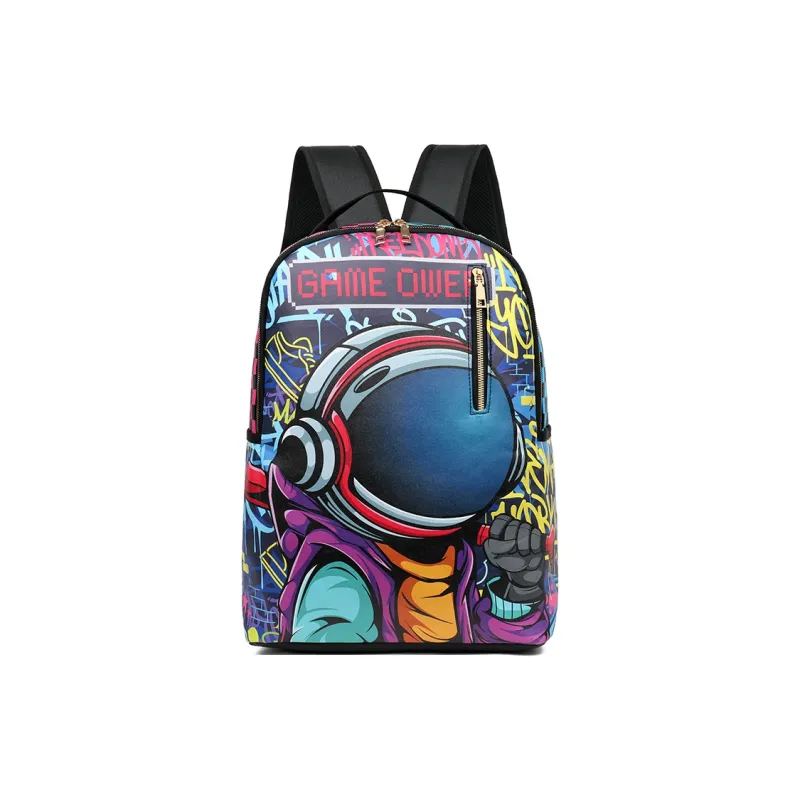Debecca PU Backpack Unisex Multicolor-12