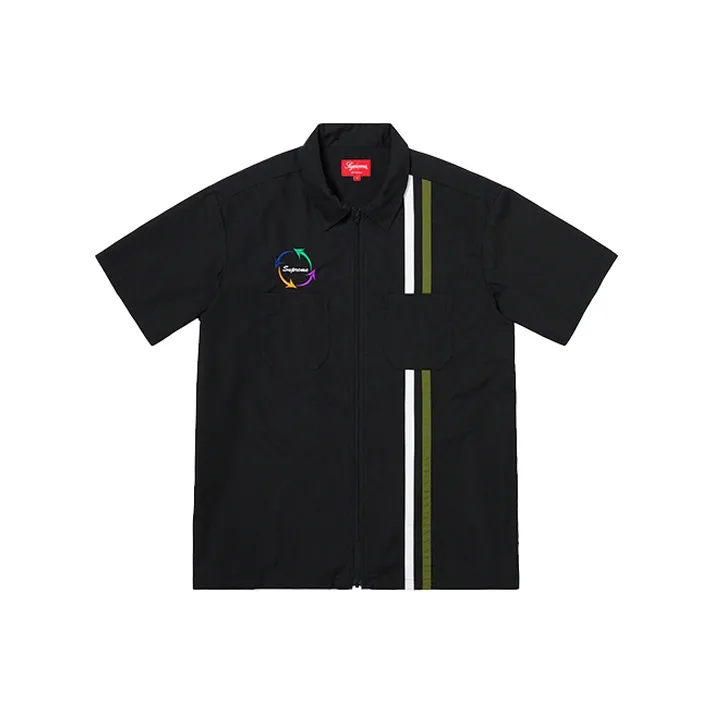 Supreme Zip Up S/S Work Shirt-0