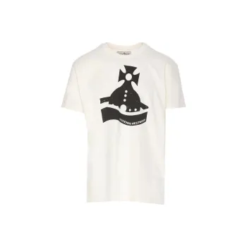 Vivienne Westwood Sunken Orb Printed Crewneck T Shirt