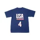 USA-Size 4 Short-Sleeved-Navy Blue