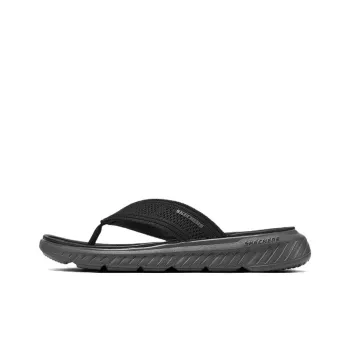 Skechers Relaxed Fit Abrasion Resistant Slip Resistant Flip Flops Men's Black