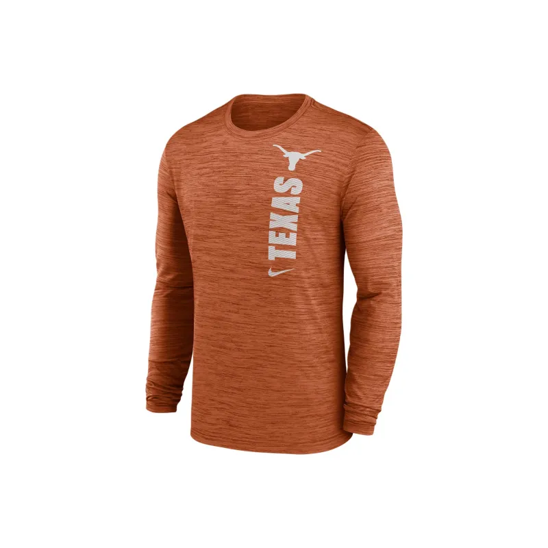 Nike Texas Longhorns Sideline Velocity Men's Nike Dri-FIT College Long-Sleeve T-Shirt-0