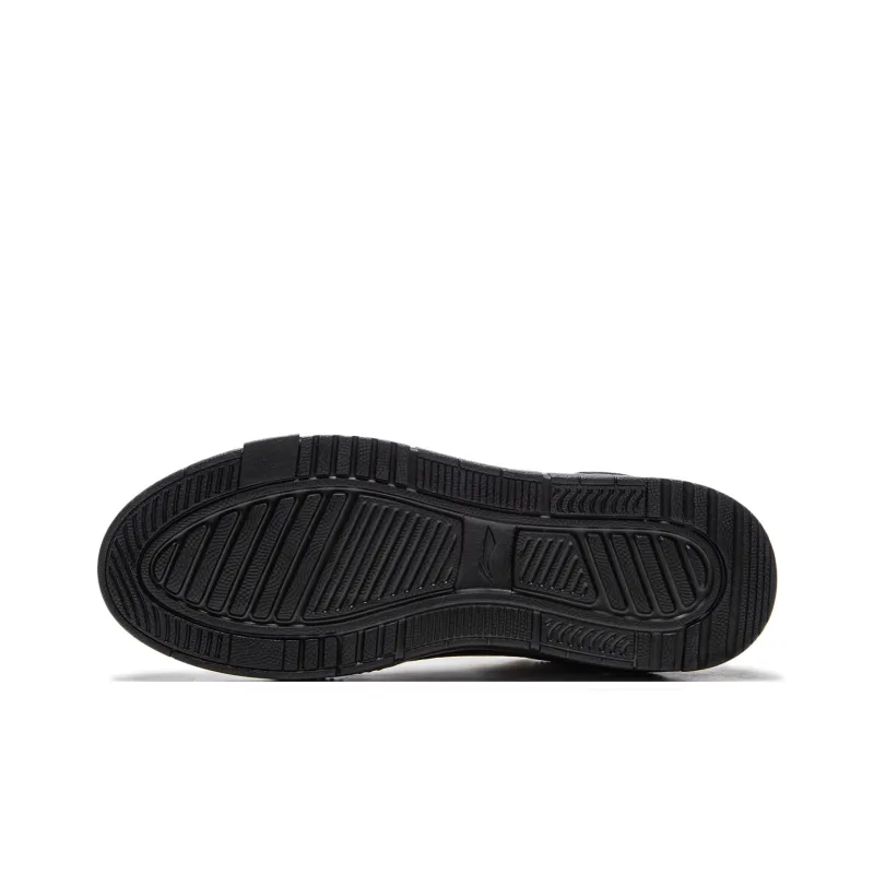 LiNing Common 80s Non-slip Lightweight Low-Top Skateboard Shoes Men's Beige Black-6