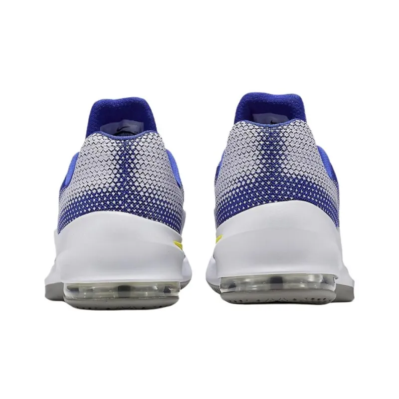 Nike Air Max Infuriate Support Low Top Basketball Shoes Men's Blue-4