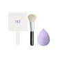 Handheld Mirror *1+Makeup Brush *1+Makeup Sponge *1