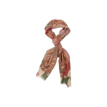ETRO Fringed Detail Printed Scarf