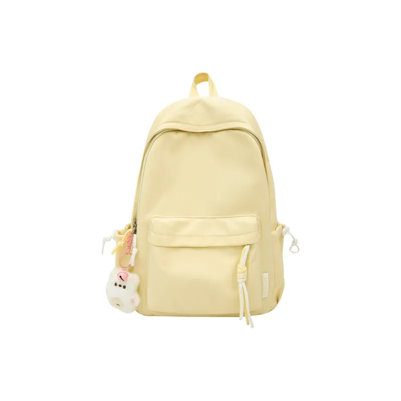 LUVISTRUE Nylon Backpack Unisex Black/Yellow/Orange/Green/White/Pink-6