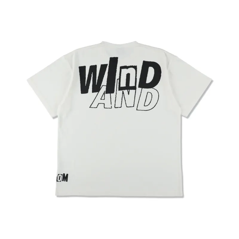 WIND AND SEA VOLCOM Collaboration T-Shirts Unisex White-0