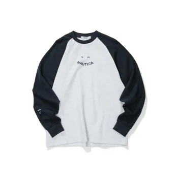 Nautica White Sail Long Sleeved T Shirts Unisex