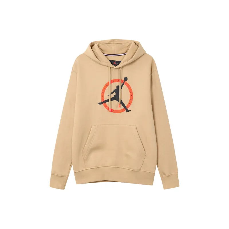 Jordan As M J Flt Mvp Gfx Flc Po Sweatshirt Men's Desert Yellow-0