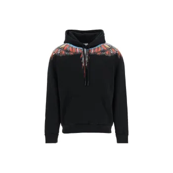 Marcelo Burlon Drawstring Wings Hoodie