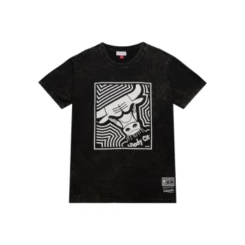 Mitchell & Ness x NBA Chicago Bulls T Shirt Men's Black