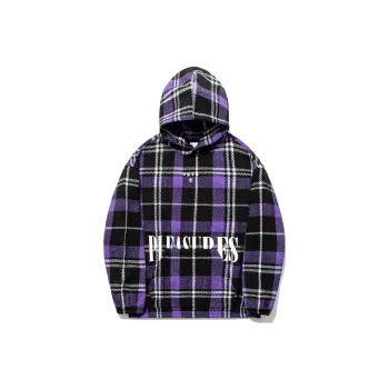 LiNing Sweatshirts Men Black Ultraviolet Plaid Color Set