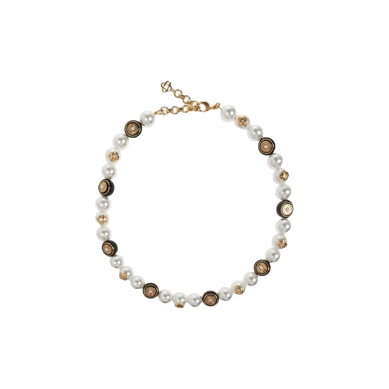CASABLANCA Pearl embellished Necklace-0