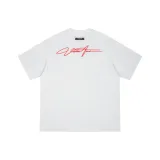 Light Heather Gray-Red Embroidered