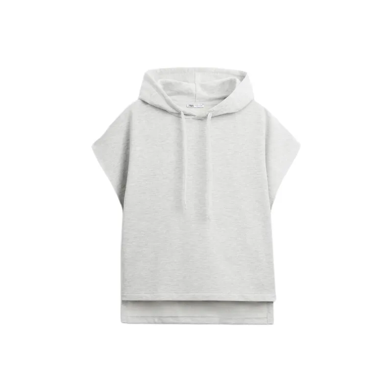 ZARA Sweatshirt Men's Zebra Print Gray-0