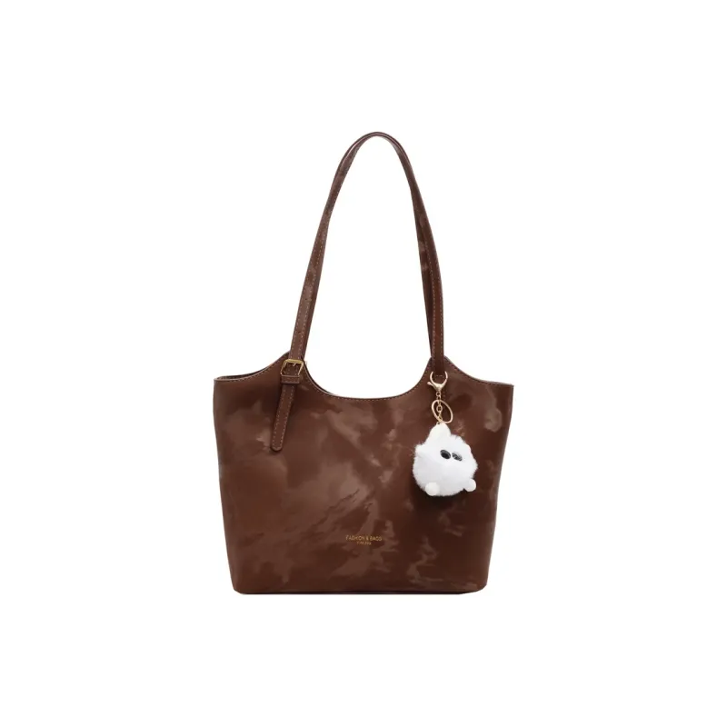 KAMLUI PU Portable Underarm Shoulder Bag Regular Women's Ecru/Black/Dark Brown/Pink-14