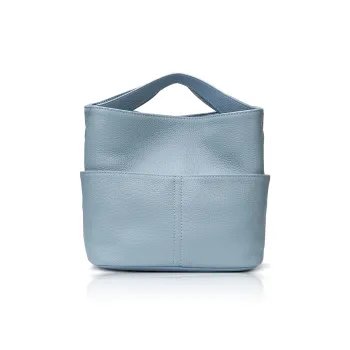 ROBERTA DI CAMERINO Cow Leather Basket Bag Handbag Women's Haze Blue/Elephant Gray