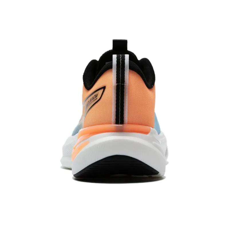QIAODAN Light Speed 5.0 Shock Absorbers Slip Resistant Breathable Low Top City Commute Running Shoes Men's Blue Orange-3