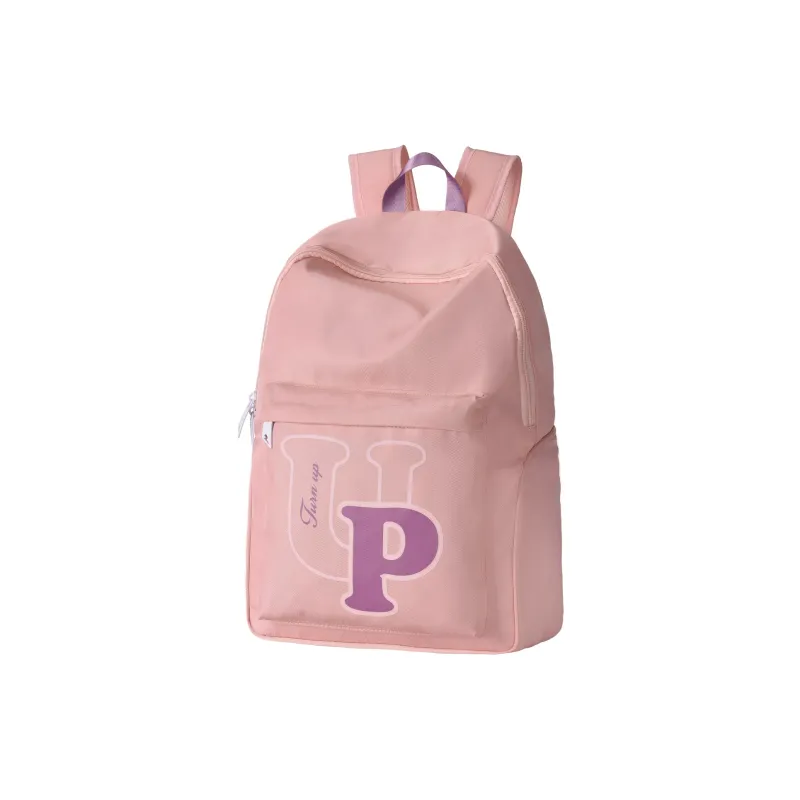 TURN UP Polyester Backpack Unisex Apricot/Pink/Purple-5