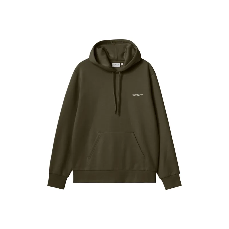 Carhartt WIP Logo Embroidered Drawstring Hoodie-0