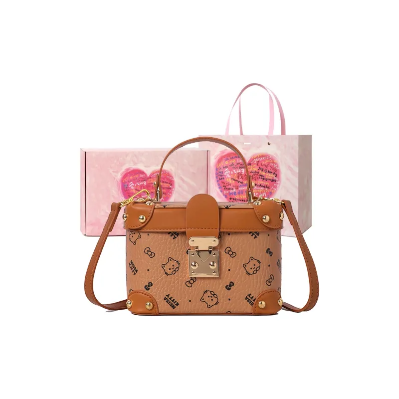 NATTY PU Shoulder Bag, Handbag, Crossbody Bag Women's Pink/Ecru/Brown-10