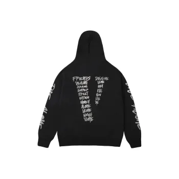 VLONE Loose Fit Zip Closure Hoodie Unisex