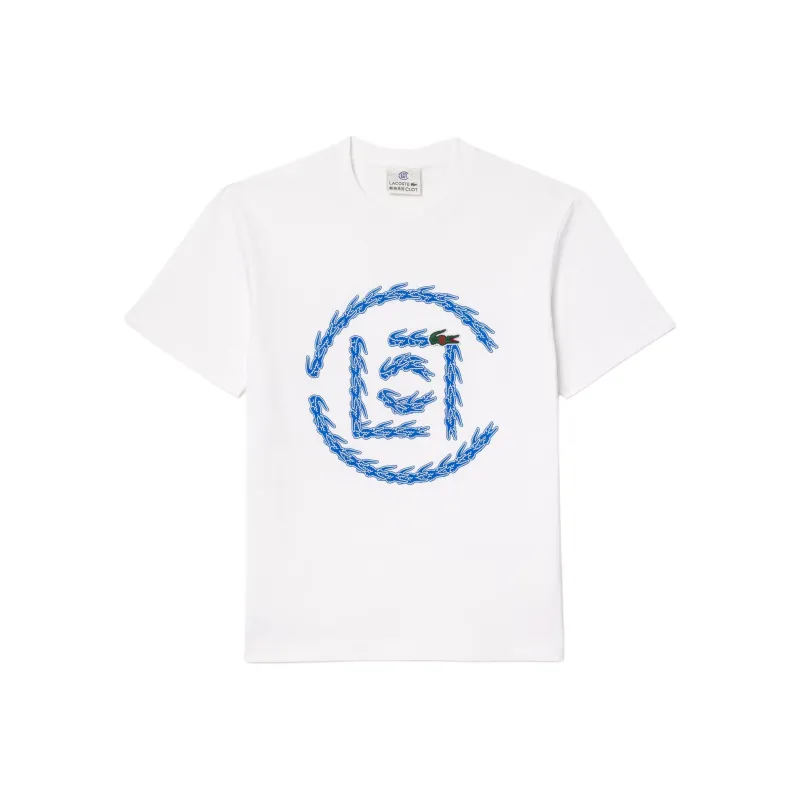 Lacoste X CLOT LACOSTE Collaboration T Shirts Unisex White-0
