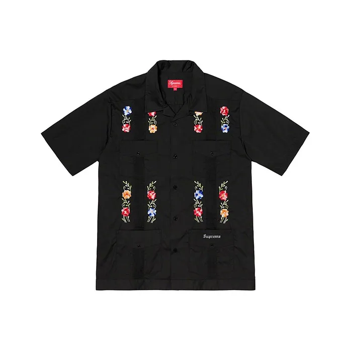 Supreme Flowers Guayabera S/S Shirt-0