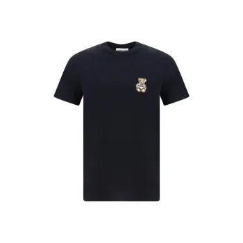 MOSCHINO Bear-motif-embroidered T-shirt