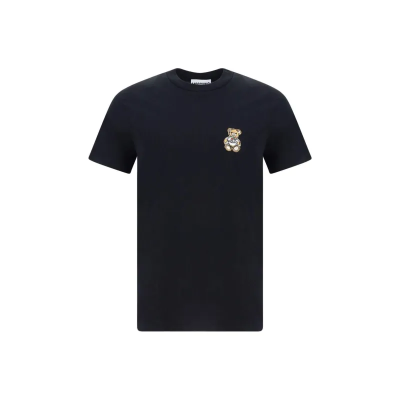 MOSCHINO Bear-motif-embroidered T-shirt-0