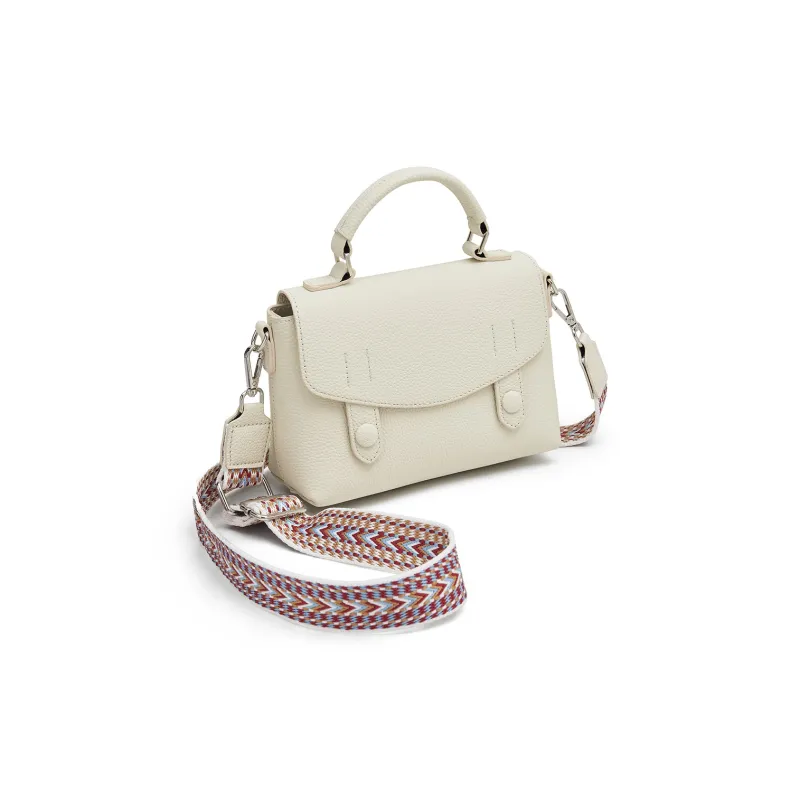 Old Man's Head Top Grain Cow Leather Handbag Regular Women's Multicolor-7