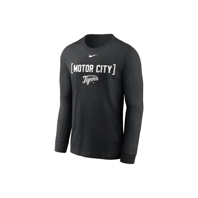 Nike Detroit Tigers Fashion Men's Nike Mlb Long-Sleeve T-Shirt-0