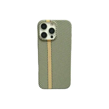 Koman TPU Material Twill Kevlar Carbon Fiber Texture Phone Cases Compatible With Apple IPhone 12/13/14/15/16/Pro/Mac