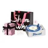 Rhythm Blue[Black Pink Exquisite Handcrafted Shopping Bag]