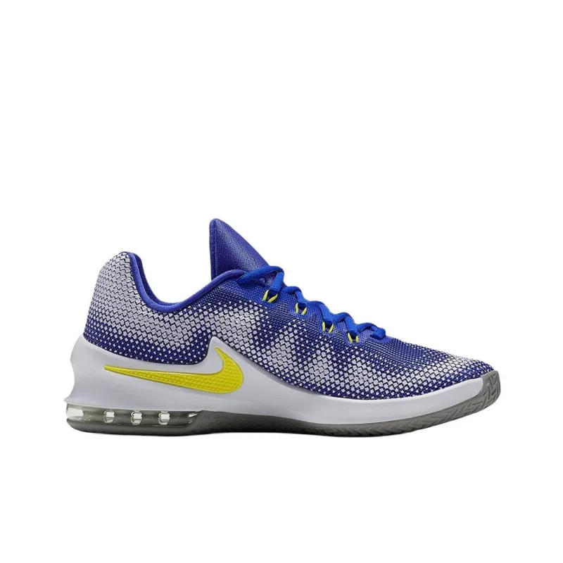 Nike Air Max Infuriate Support Low Top Basketball Shoes Men's Blue-1