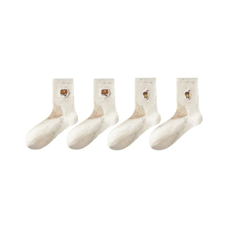 MADALLO Mid Calf Socks Women's 4 Pack-0