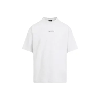 Balenciaga Logo Printed Medium Fit T Shirt