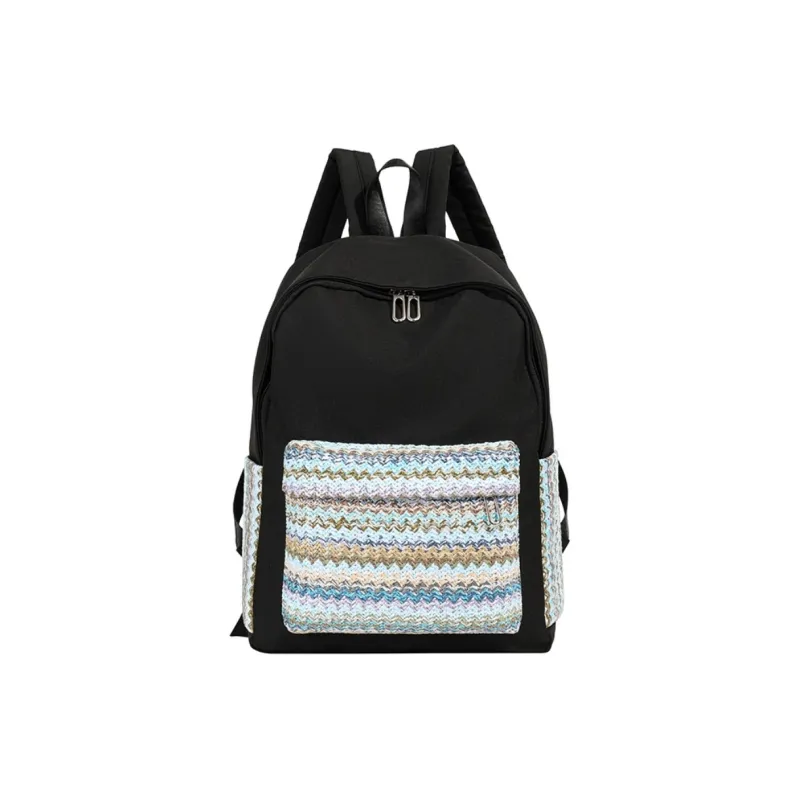 SEVENMOONS Nylon Fabric Backpack Unisex Multicolor-1