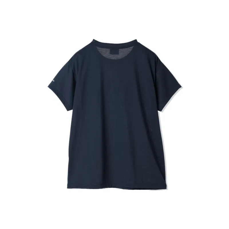 Columbia Drop Shoulder Sleeve T Shirt Women's Marine 464-1