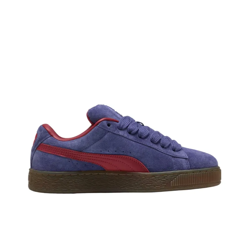 PUMA Suede Xl Blue Crystal Dark Crimson Chocolate-2