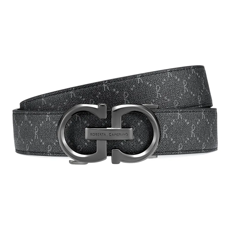 ROBERTA DI CAMERINO PVC Leather Belts Women's Black 3.45CM-3