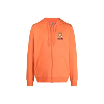 MOSCHINO Logo-print Zipped Hoodie