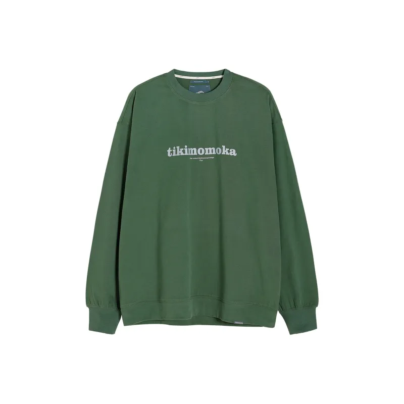 TIKIMOMOKA Crew Neck Loose Fit Regular Sweatshirt Spring And Autumn Unisex-14