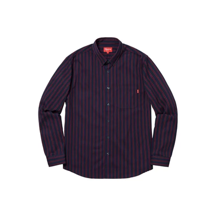 Supreme Stripe Twill Shirt-0