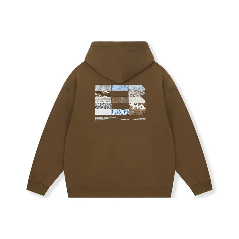 BONELESS Hooded Loose Fit Sweatshirt Spring And Autumn Unisex-4