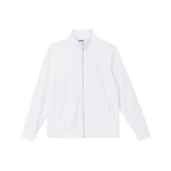 FILA Deverall Velour Jacket Jackets Coats Men's White 100