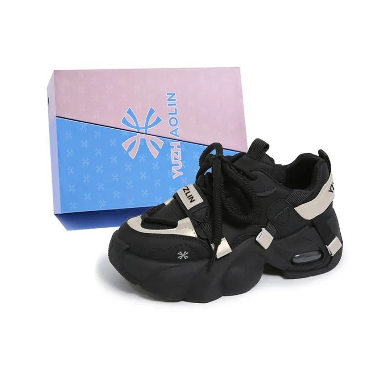 YUZHAOLIN Anti-Slip And Wear-Resistant Height Increasing Low-Top Chunky Sneakers Women's-13