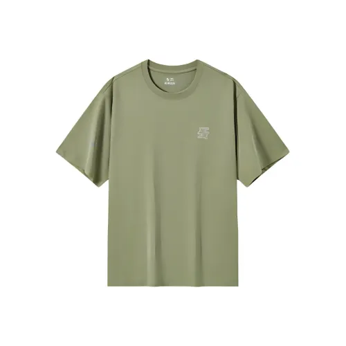 XTEP T Shirt Men's Gray Pea Green
